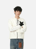 Streetwear Korean Style Floral Knitted Sweater