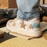 Personalized Star Design Vulcanized Platform Sneaker