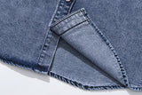 Durable Hip Hop Distressed Denim Jacket