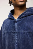 Vintage Zip-up Washed Hoodie