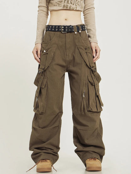 Y2k Vintage Spliced Cargo Pants
