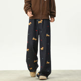 Y2K Streetwear High Quality Embroidered Striped Jeans