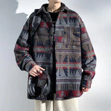 Men Japanese Style Vintage Woolen Oversized Jacket
