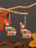 Colorful Easter Bookshelf Love Earrings