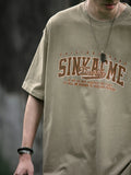 Korean Letter Print Soft Boy T-Shirt