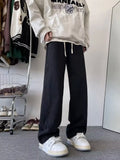 Streetwear American Style High Street Splicing Jeans
