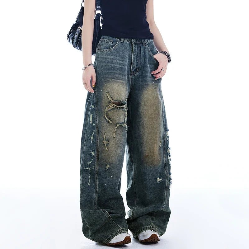 Vintage Butter-Smooth Denim Wide Leg Jeans