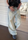 Aesthetic Hip Hop Wide Leg Denim Jeans