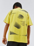 Finger Print Graphic Oversized T-shirt