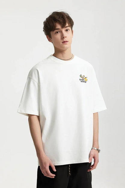 Model wearing the white Iconic Pulse T-Shirt