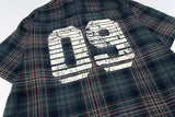 Flattering Plaid With Tie Button Up Casual Shirt