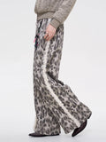 Leopard Print Faux Fur Sweatpant