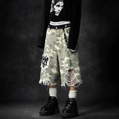 Durable Summer Personalized Broken Hole Jorts