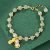Luxurious Hotan Jade Peanut Bracelet