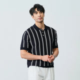 Men's Luxury Striped Casual Business Polo T-Shirt