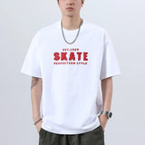 High-End American Style Knitted Print T-Shirt