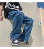Baggy Solid Wide-leg Jeans