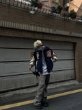 Vintage Embroidered Baseball Patchwork Varsity Jacket