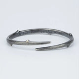 Vintage Thai Silver Thorn Cuff Bracelet