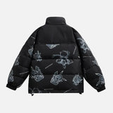 Cartoon Pattern Hip Hop Down Puffer Jacket