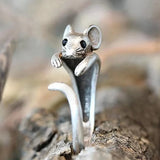 Vintage Silver Animal Design Pinky Ring