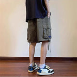 Utility-Style Loose Summer Workwear Short