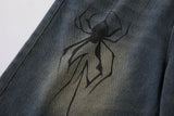 Y2K Vintage Spider Graphic Shorts