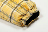 Thick Plaid Embroidered Double Sided Jacket
