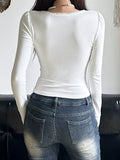 Coquette Long-Sleeve Cropped T-shirt