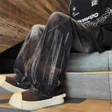 Gothic Winter Dye Denim Straight Leg Jeans