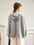 Streetwear Knitted Loose Casual Hooded Sweatshirt