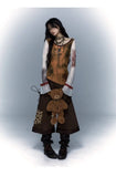 Gothic Patchwork Mesh Long Sleeve T-Shirt