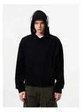 Streetwear Cozy Loose Fit Solid Color Hoodie