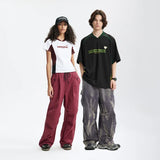 Model wearing the black Y2K Street Style T-Shirt