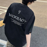 Vintage Sunset Graphic Print Distressed T-Shirt