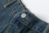 Vintage Star Patch Denim Shorts