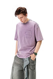 Front Pocket Solid Color Catchall T-Shirt