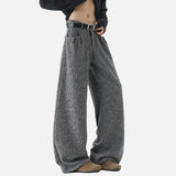 Modern Simple Solid Color Striped Pants
