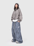 Smog Blue Wasteland Ripped Jazz Pants