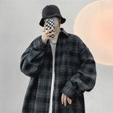 Men's Streetwear Luxury Plaid Long Sleeve Casual Shirt