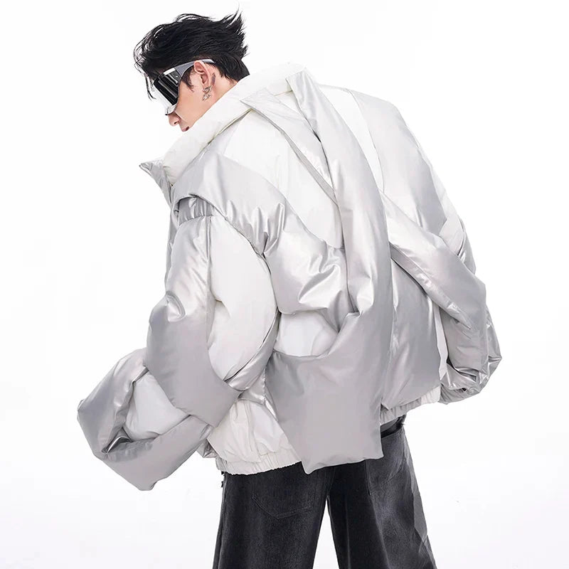 Thick Asymmetric Windproof Jacket