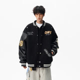 Casual Korean Style Loose Baseball Varsity Jacket