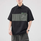 Corean Style Vibrant Short Sleeve Crewneck Polo T-Shirt