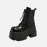 Ankle Boots PU Thick Sole Boots