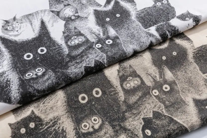 Staring Cats Graphic Loose T-shirt