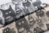 Staring Cats Graphic Loose T-shirt