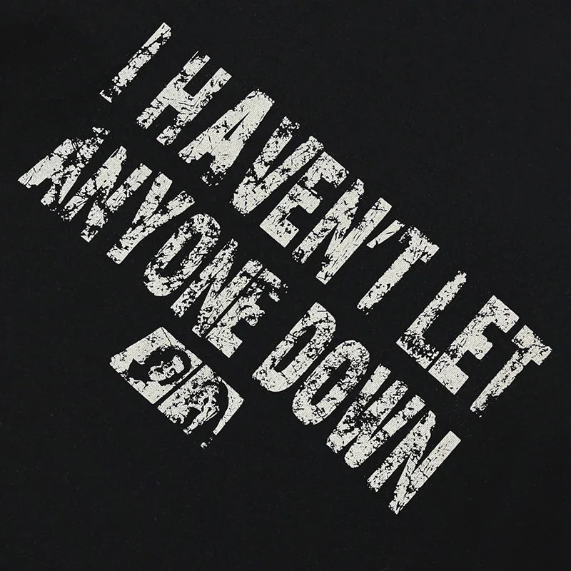 Casual Printed Letters Graphic Hoodie