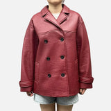 Autumn Loose Fit Genuine PU Leather Jacket