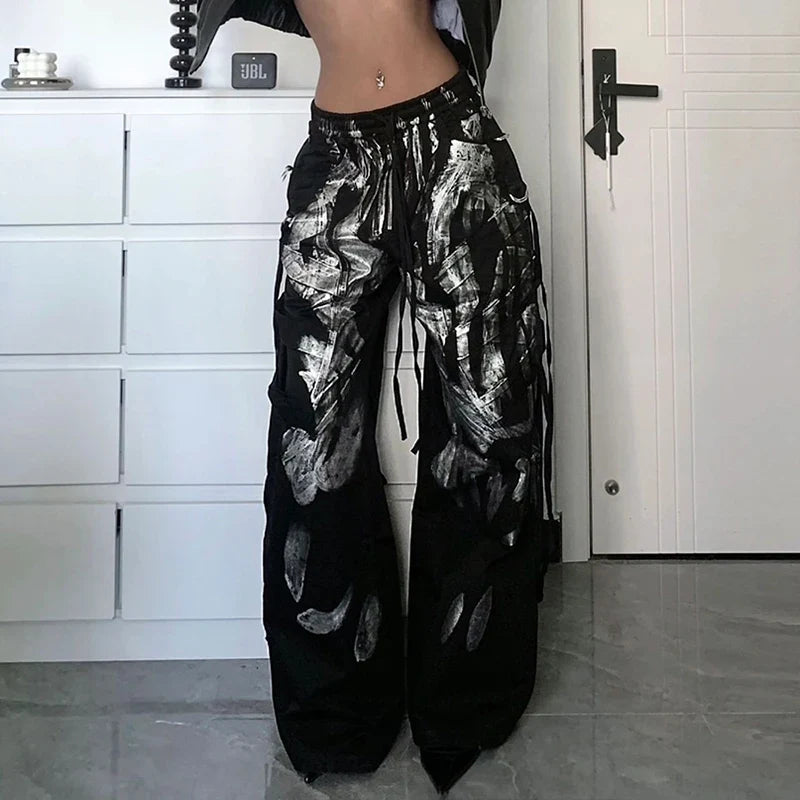 Darkwear Spray Paint Design Pocket Pants