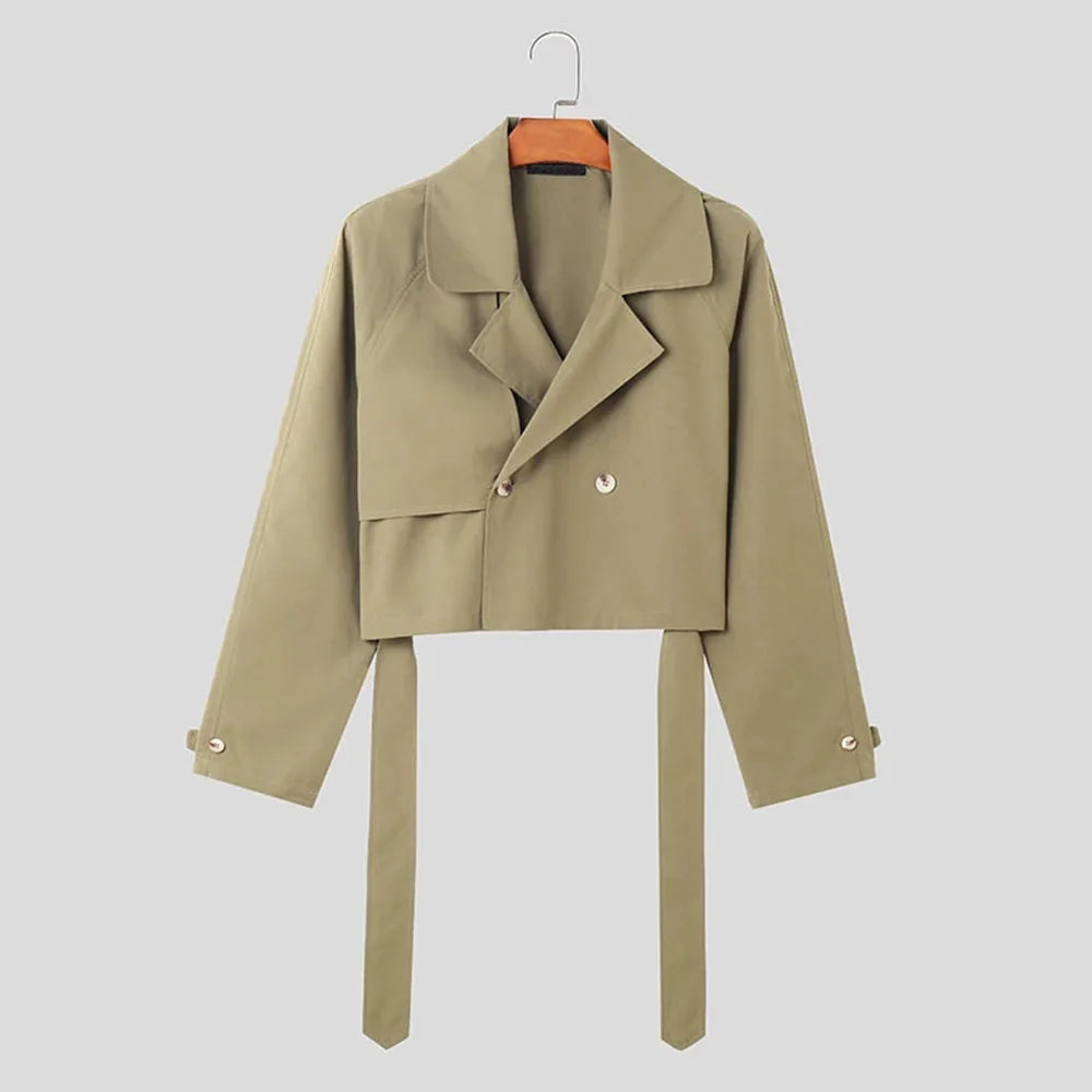 Temperament Workwear Style Windbreaker Jacket